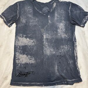 Vintage Y2K Remetee Acid Wash Rosary Gem T-Shirt – Size Medium